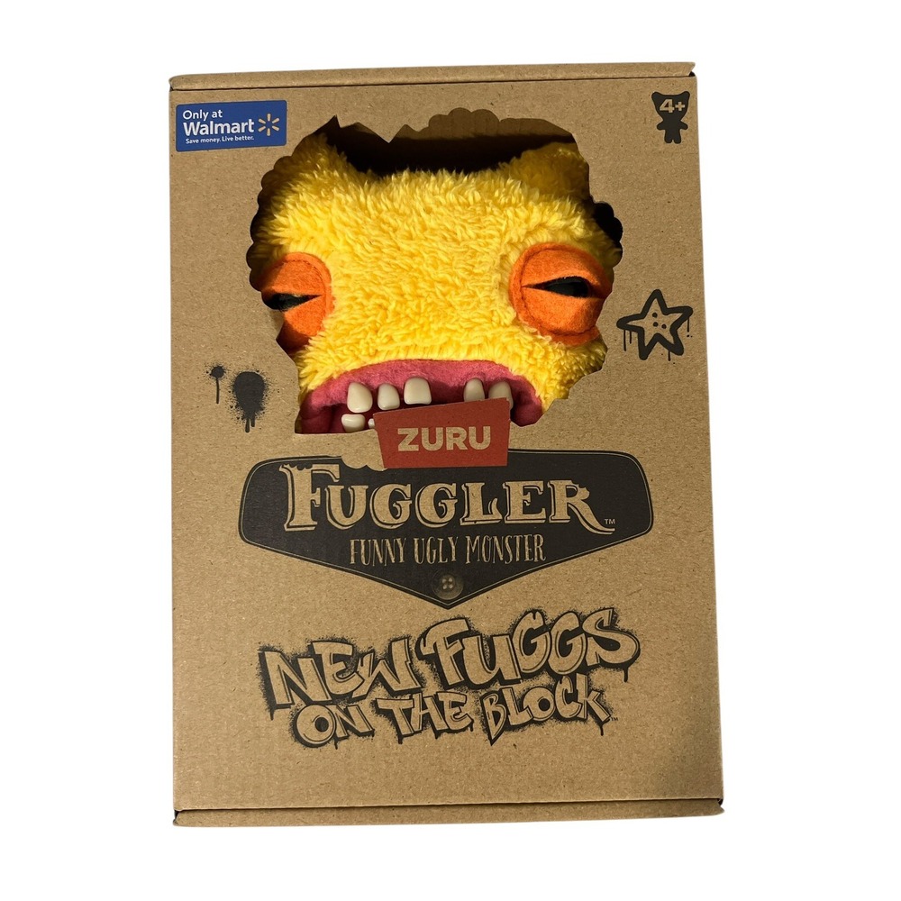 FUGGLER NEW FUGGS ON THE BLOCK SIR NOBBYNUTS YELLOW FUNNY UGLY MONSTER NEW TOY